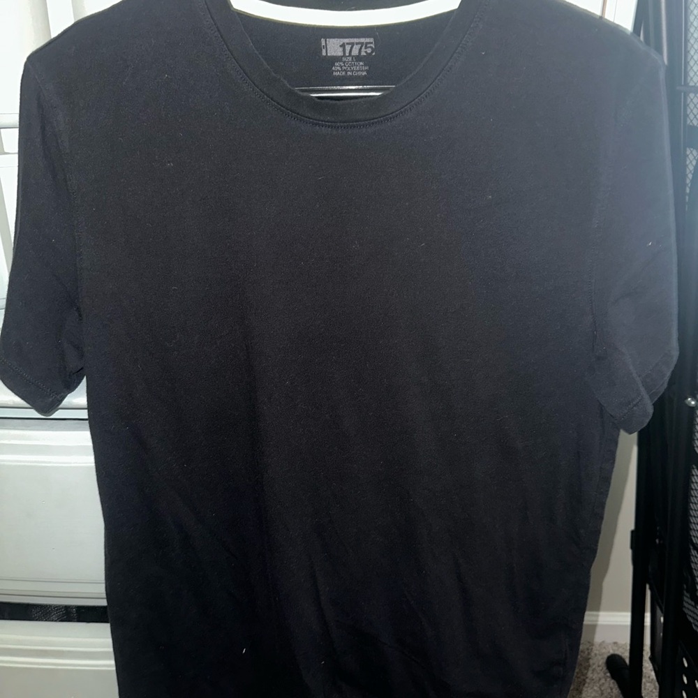 Classic Black Short Sleeve Tee Crew Neck